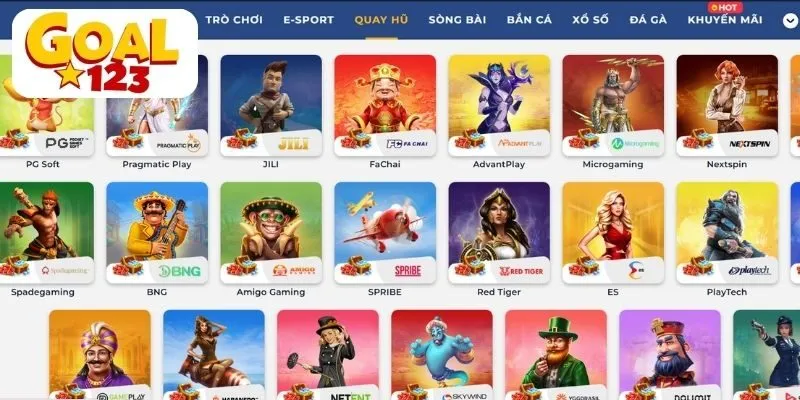Quay Hũ Goal123: Khám phá Thế giới Slots Đa dạng
